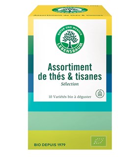 Lebensbaum Assortiment de thés et tisanes 10 variétés bio 34g - 3530